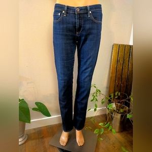 AG Adriano Goldschmied jeans 30 Blue Denim The Charlotte Straight Leg Mid Rise